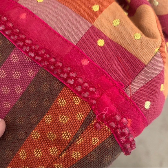 Taylor G Long Coat Jacket Orange Brown Pink Yellow - Picture 10 of 14